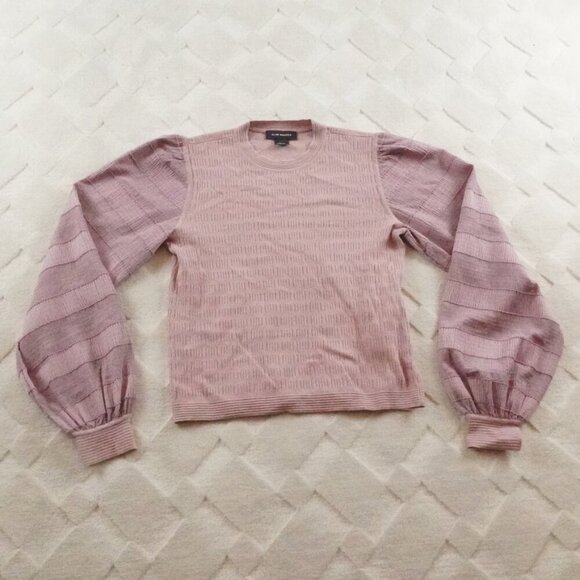 Club Monaco Tops - Club Monaco Knit Ballon Sleeve Top Womens Extra Small Textured Stretchy